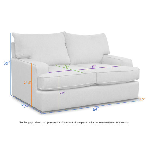 Latitude Run® Yukio 64" Loveseat in Revolution Performance Fabrics® Wayfair
